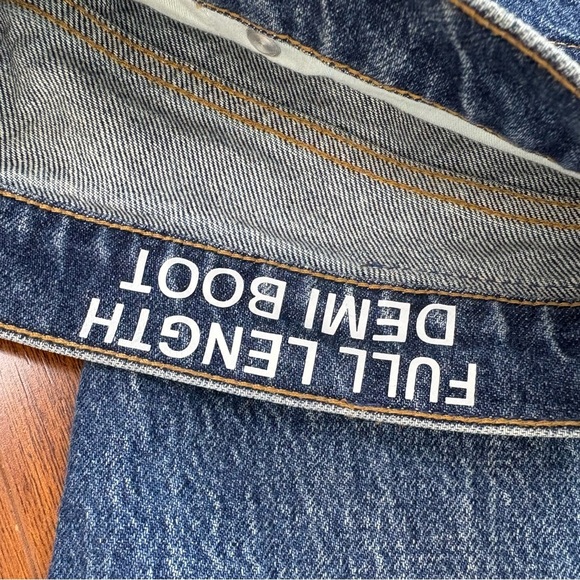 J. Crew Full Length Demi Boot in Kamari Dark Wash Size 30 - Picture 6 of 9